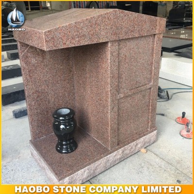 American Style Granite Material Vermillion Pink for Monument